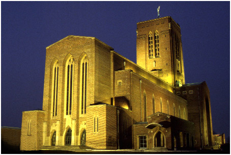 Cathedral at night